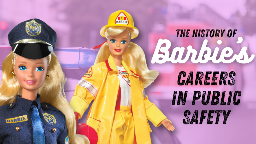 Famous Barbie outfits police officer firefighter and paramedic